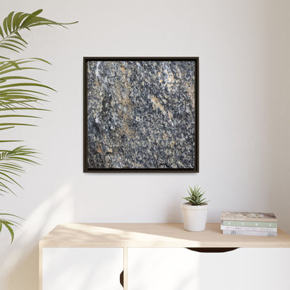 Crystalline Echoes - Unique Stretched Canvas Wall Art
