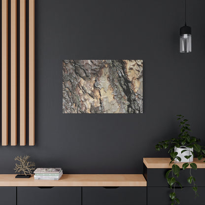 Tree Bark Symphony - Unique Frameless Canvas Wall Art