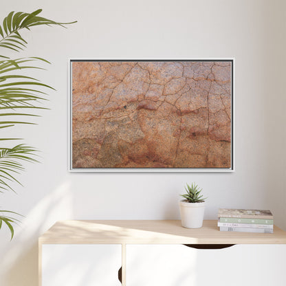 Russet Fissures - Unique Stretched Canvas Wall Art