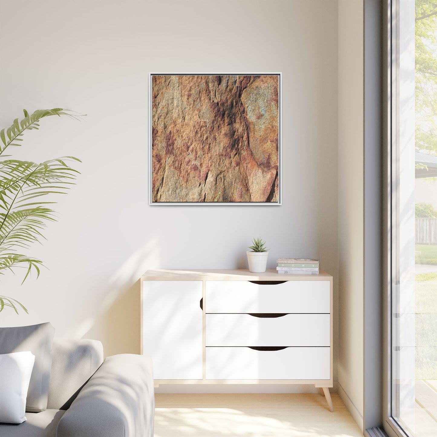 Russet Stone - Unique Stretched Canvas Wall Art