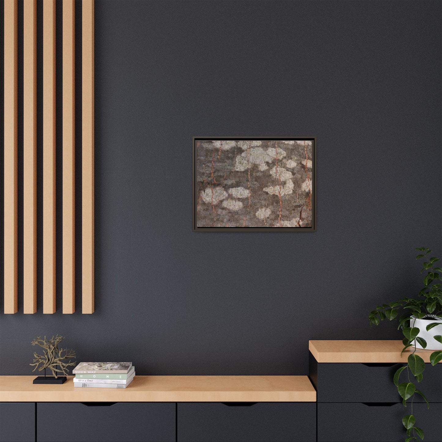 Lichen's Legacy - Unique Stretched Canvas Wall Art