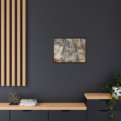 Stone's Silent Symphony - Unique Stretched Canvas Wall Art