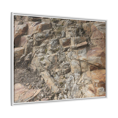 Stone's Silent Story - Unique Stretched Canvas Wall Art