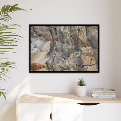 Stone's Silent Symphony - Unique Stretched Canvas Wall Art