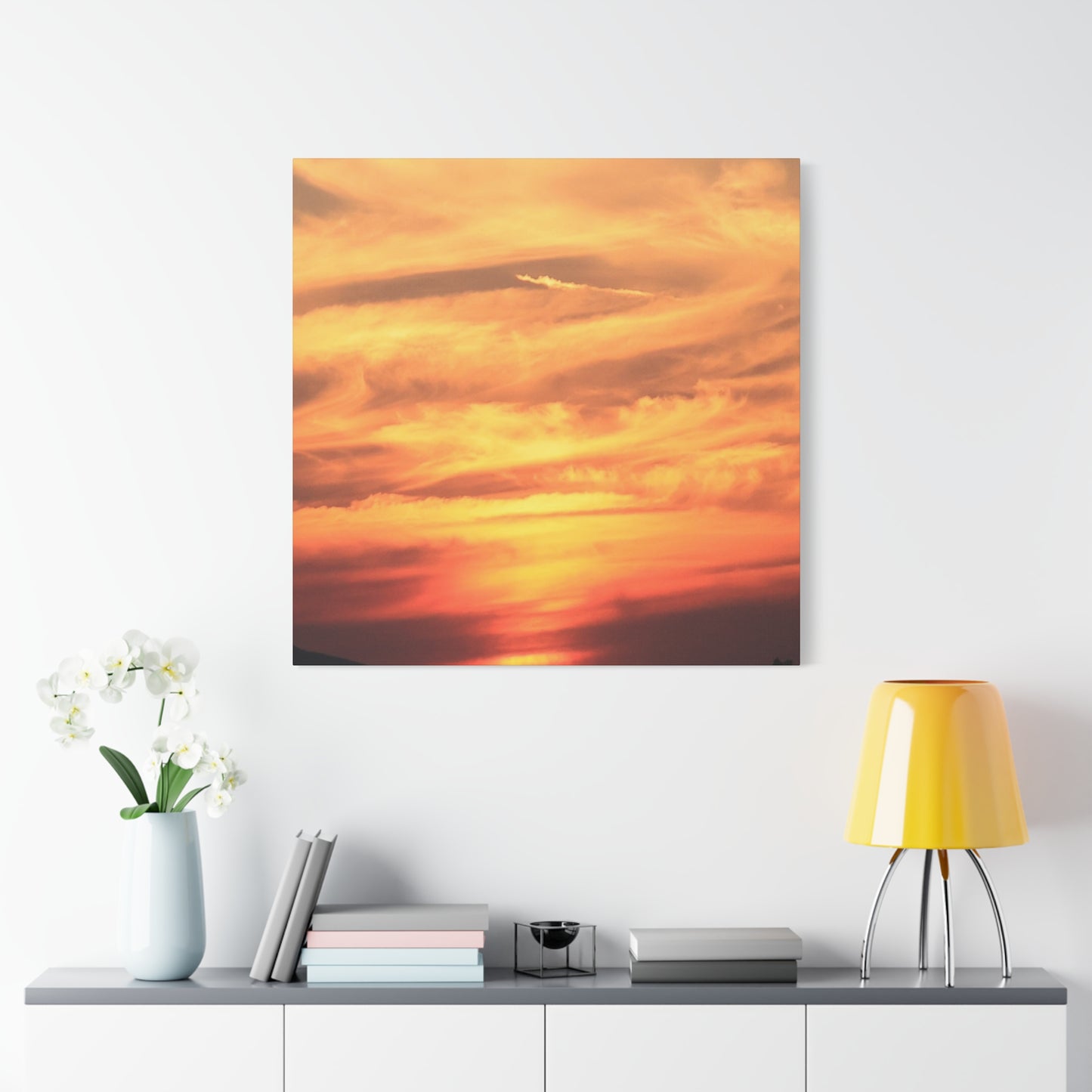 Golden Whispers - Unique Frameless Canvas Wall Art
