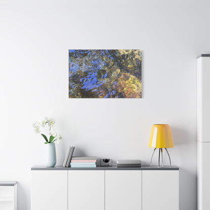Azure Fragments - Unique Frameless Canvas Wall Art