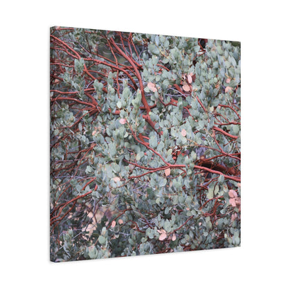Whispers of Silver and Rust - Unique Frameless Canvas Wall Art