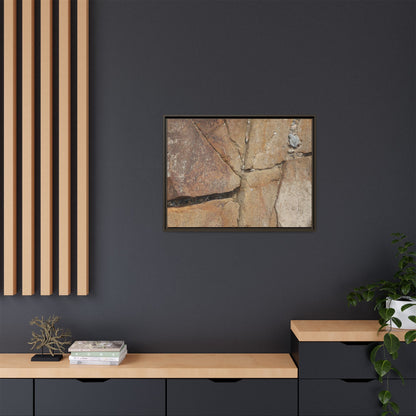 Rusty Crevices - Unique Stretched Canvas Wall Art