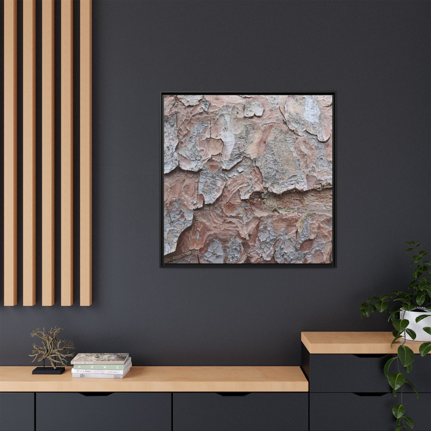 Flaking Serenity - Unique Stretched Canvas Wall Art