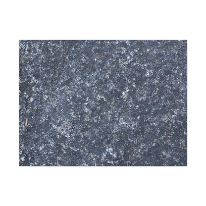 Frozen Whispers of Stone - Unique Frameless Canvas Wall Art