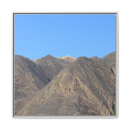 Echoes of Barren Peaks - Unique Stretched Canvas Wall Art - Art By Earth