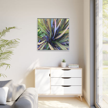 Radiant Leaves - Unique Stretched Canvas Wall Art