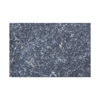 Frozen Whispers of Stone - Unique Frameless Canvas Wall Art