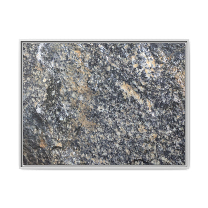 Crystalline Echoes - Unique Stretched Canvas Wall Art
