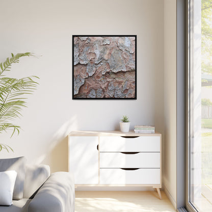 Flaking Serenity - Unique Stretched Canvas Wall Art