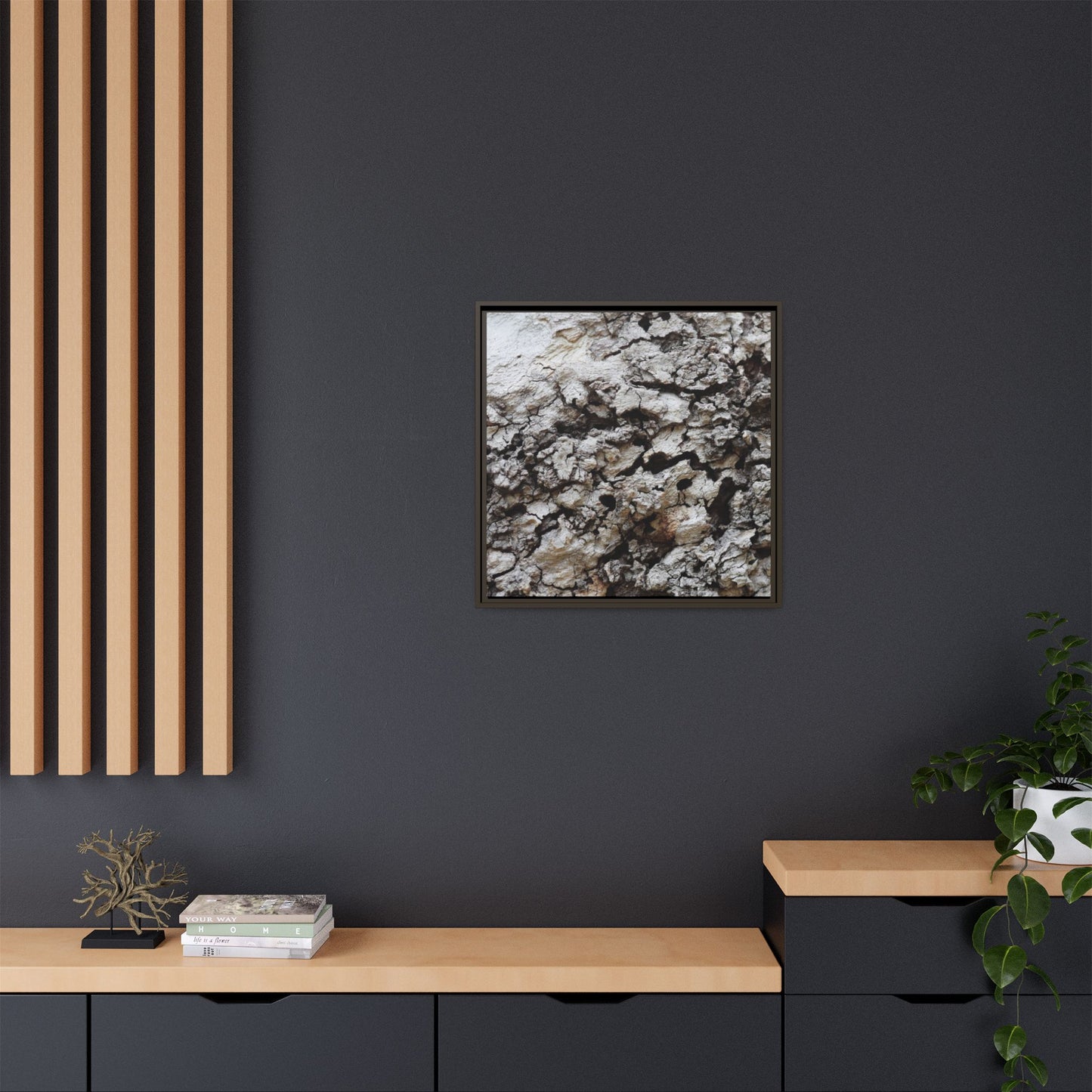 Cracked Terrain - Unique Stretched Canvas Wall Art