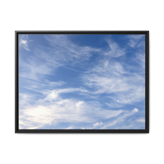 Ethereal Blue Tapestry - Unique Stretched Canvas Wall Art