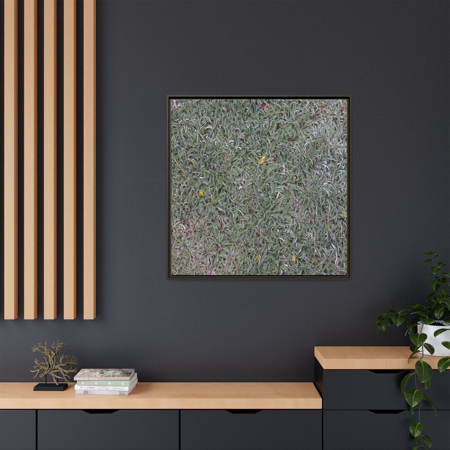 Grassy Texture - Unique Stretched Canvas Wall Art