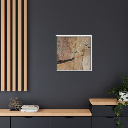 Rusty Crevices - Unique Stretched Canvas Wall Art