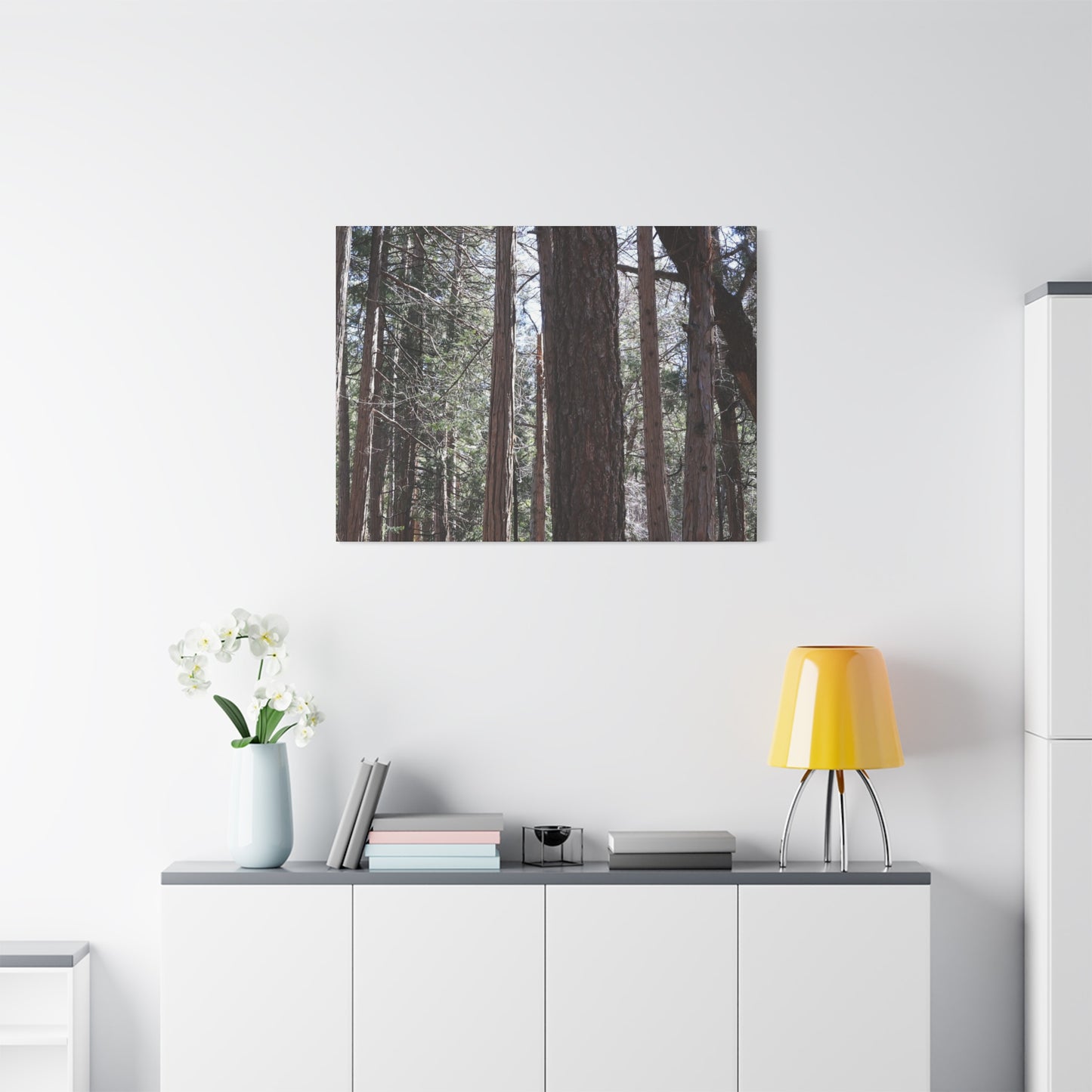 Vertical Sentinels - Unique Frameless Canvas Wall Art