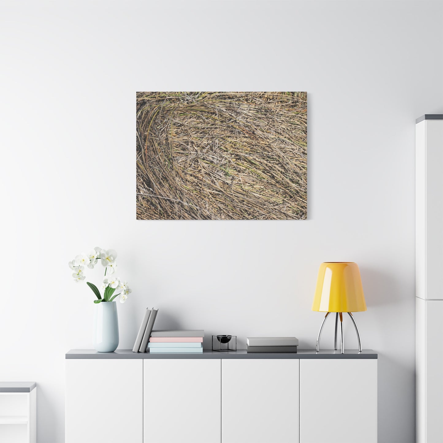 Tangled Hay - Unique Stretched Canvas Wall Art - Art By Earth