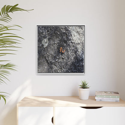 Volcanic Ash and Copper - Unique Stretched Canvas Wall Art