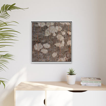 Lichen's Legacy - Unique Stretched Canvas Wall Art