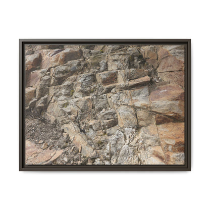 Stone's Silent Story - Unique Stretched Canvas Wall Art