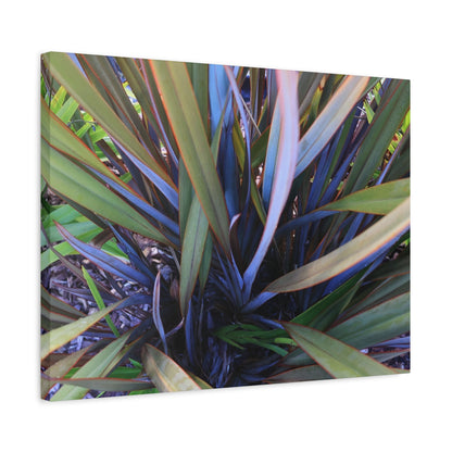 Twisted Blades of Verdant Symphony - Unique Frameless Canvas Wall Art