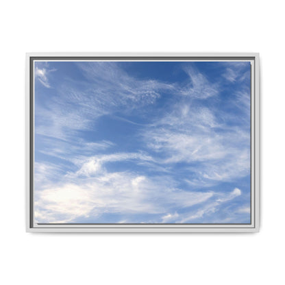Ethereal Blue Tapestry - Unique Stretched Canvas Wall Art