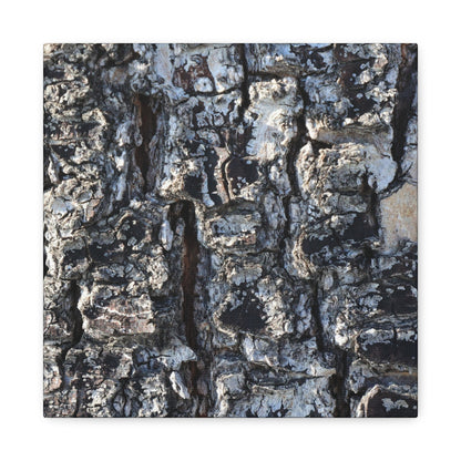 Textured Whispers of the Ancient Tree - Unique Frameless Canvas Wall Art
