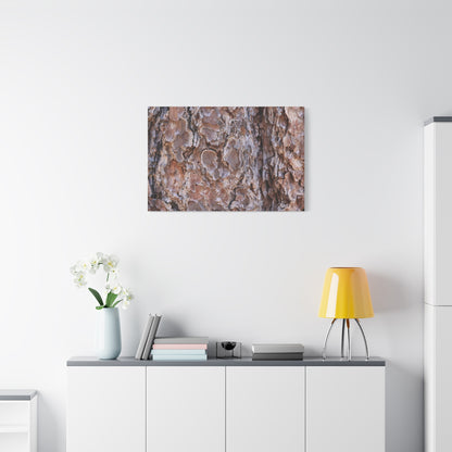 Rugged Bark Landscape - Unique Frameless Canvas Wall Art