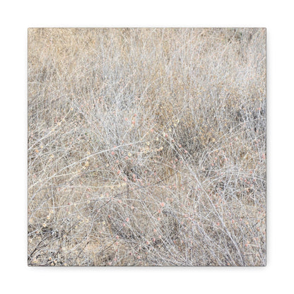 Tangled Whispers of Autumn's Fading Breath - Unique Frameless Canvas Wall Art - Art By Earth