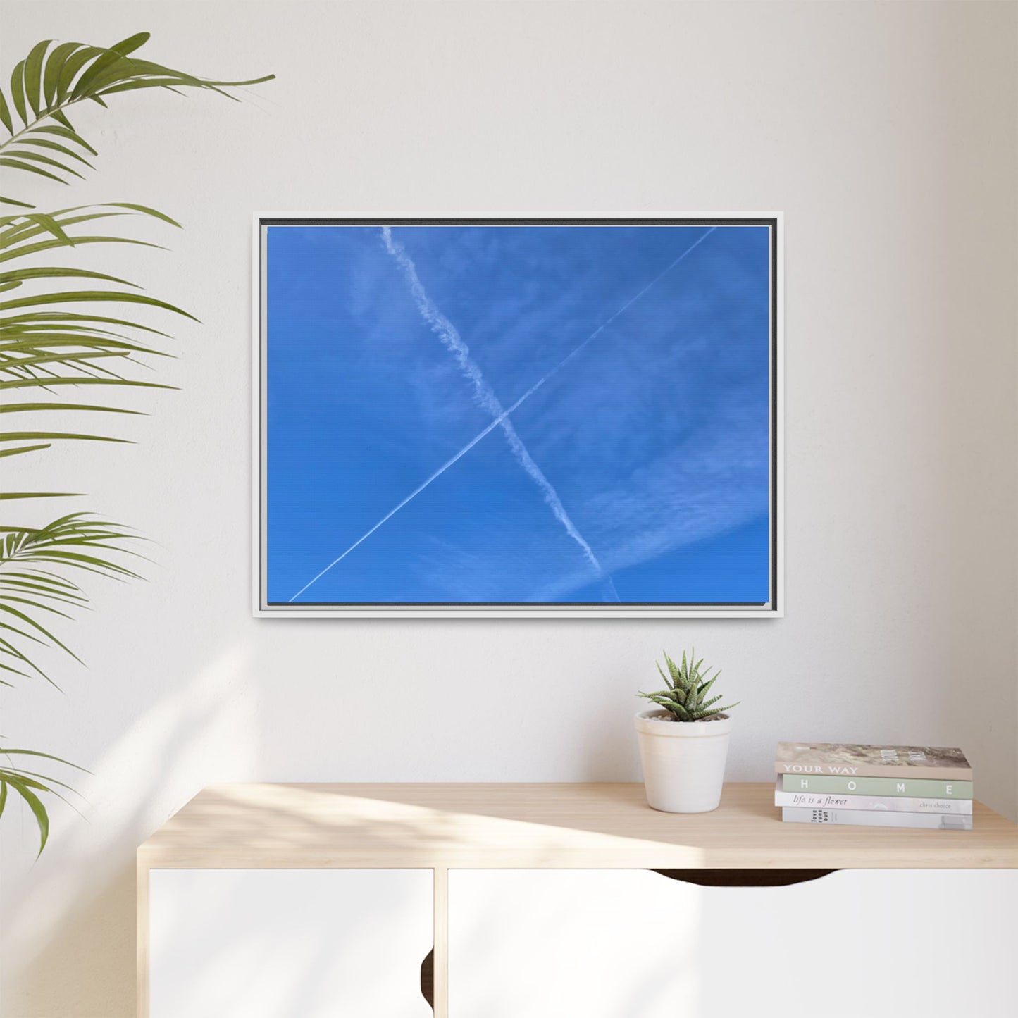 Sky Crossroads - Unique Stretched Canvas Wall Art