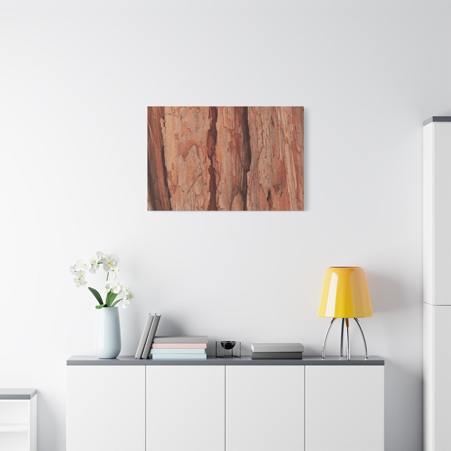 Bark Layers of Time - Unique Frameless Canvas Wall Art