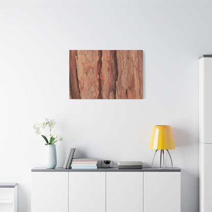 Bark Layers of Time - Unique Frameless Canvas Wall Art