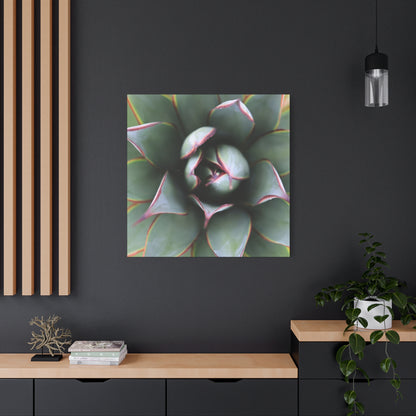 Emerald Spiral - Unique Frameless Canvas Wall Art