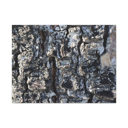 Textured Whispers of the Ancient Tree - Unique Frameless Canvas Wall Art