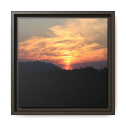 Gilded Horizon - Unique Stretched Canvas Wall Art