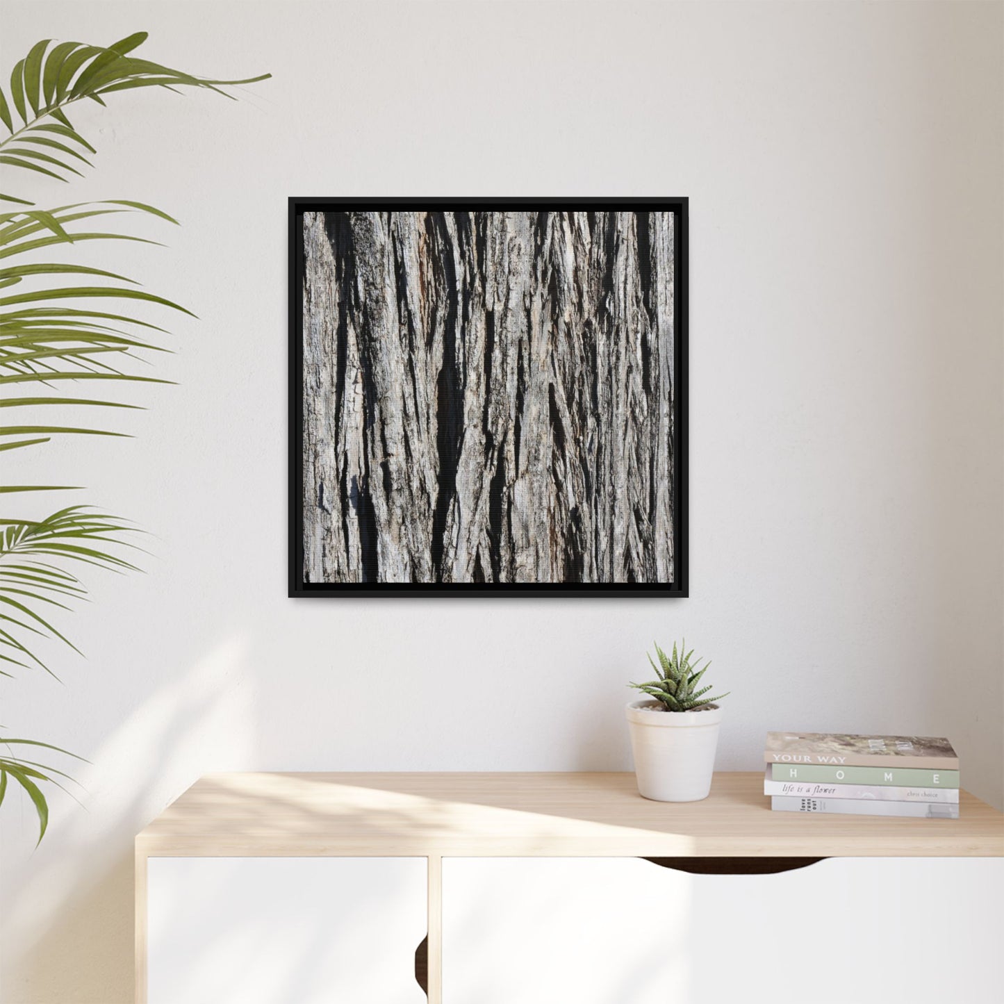Bark Lines - Unique Stretched Canvas Wall Art