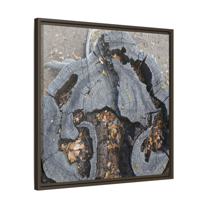 Time's Fractal Memory - Unique Stretched Canvas Wall Art