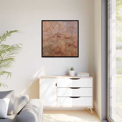 Russet Fissures - Unique Stretched Canvas Wall Art