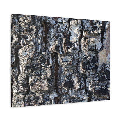 Textured Whispers of the Ancient Tree - Unique Frameless Canvas Wall Art