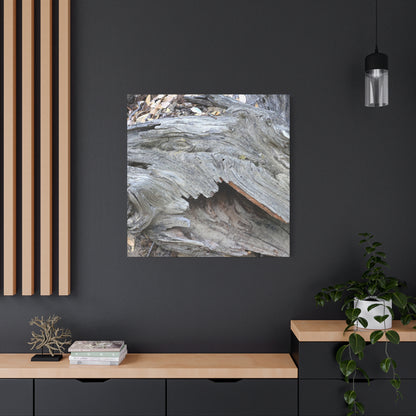 Whispers of Ancient Wood - Unique Frameless Canvas Wall Art
