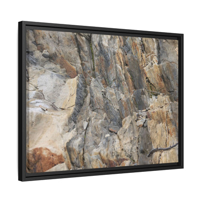 Stone's Silent Symphony - Unique Stretched Canvas Wall Art