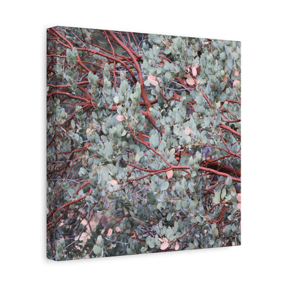 Whispers of Silver and Rust - Unique Frameless Canvas Wall Art