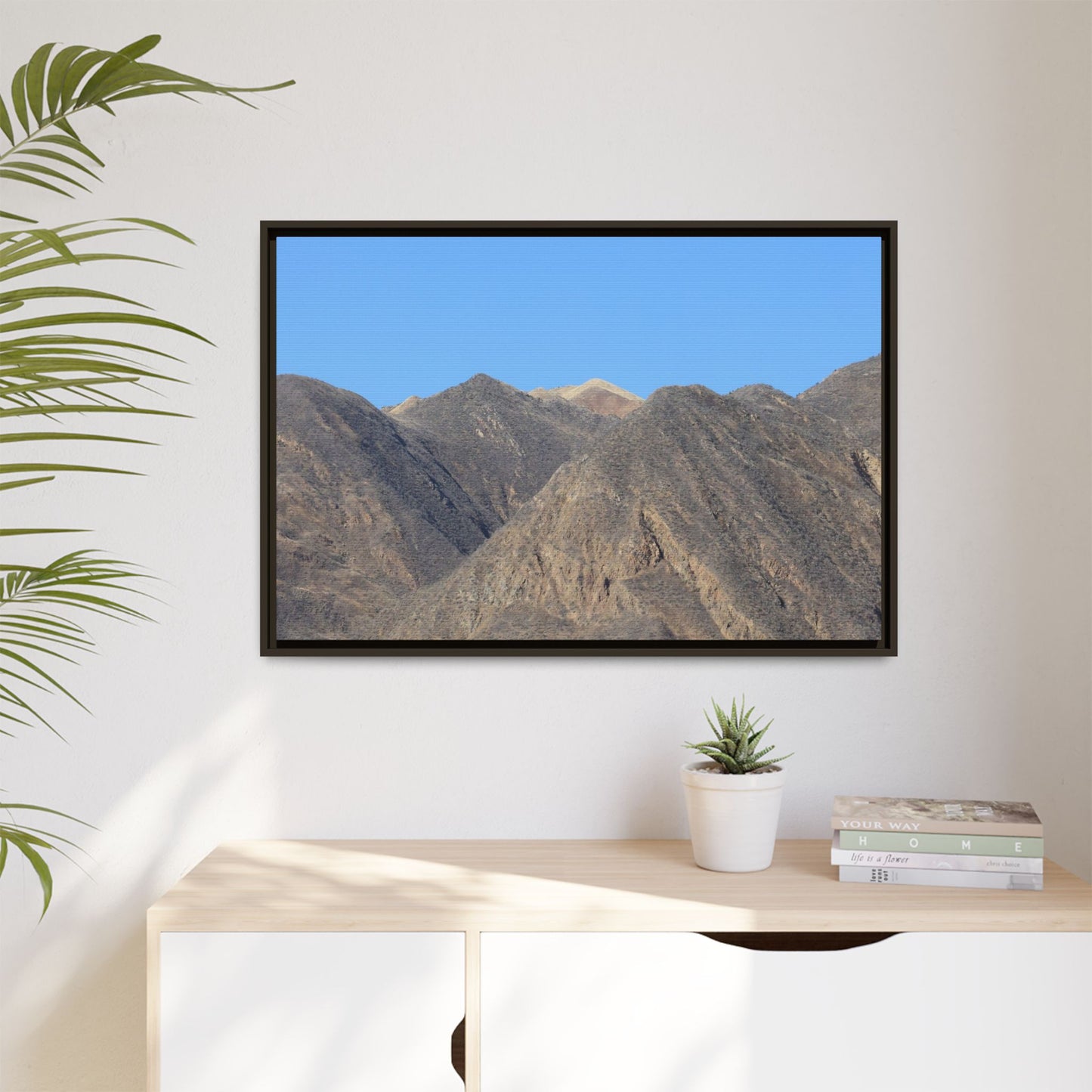 Echoes of Barren Peaks - Unique Stretched Canvas Wall Art - Art By Earth