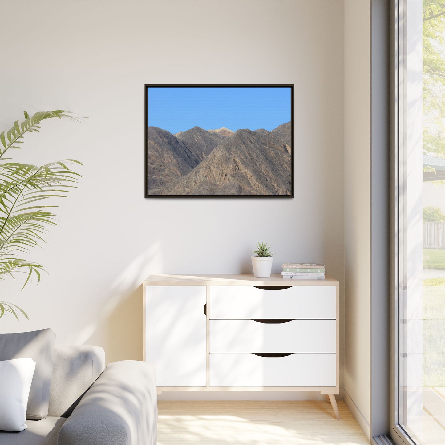 Echoes of Barren Peaks - Unique Stretched Canvas Wall Art - Art By Earth