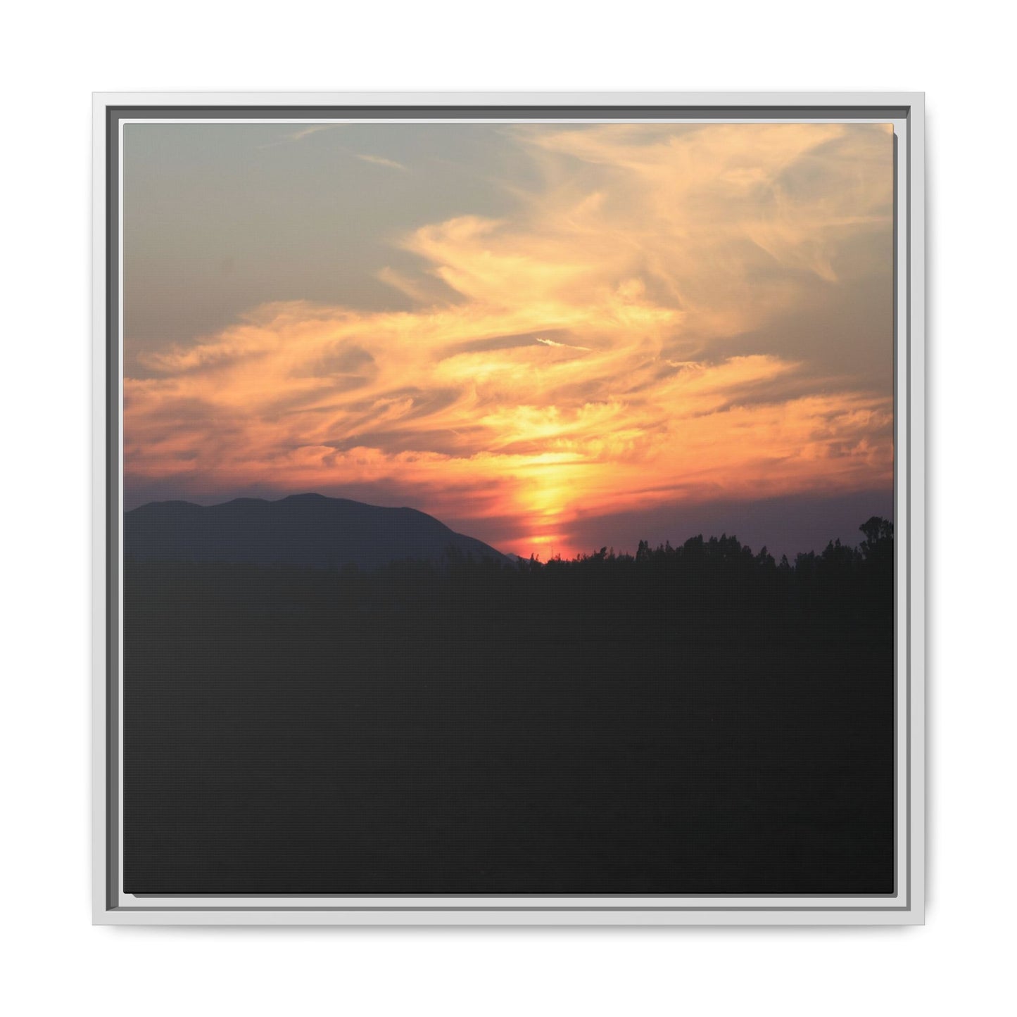 Gilded Horizon - Unique Stretched Canvas Wall Art