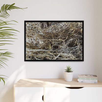 Tangled Whispers of Autumn - Unique Stretched Canvas Wall Art